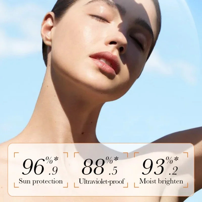6-in-1 Waterproof Sunscreen Cream 50g - SPF50+ PA+++ UV Protection, Brightening & Repair, Lightweight Finish for All Skin