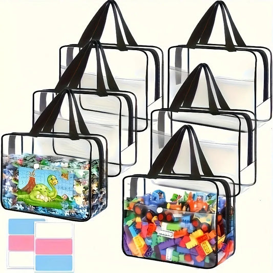 Large Transparent Storage Bag with Handle