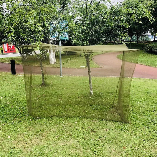 Travel easy to carry outdoor single folding bed mosquito net military green summer mosquito nets