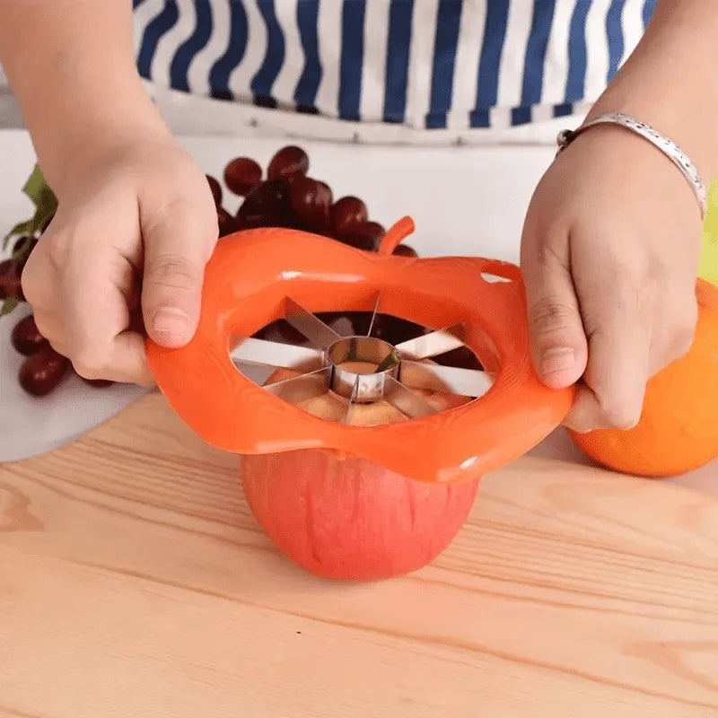 1pc Stainless Steel Apple Slicer - Manual, Square Blade, Kitchen & Dining Tool, Ideal for Outdoor/Camping, Outdoor kitchenware