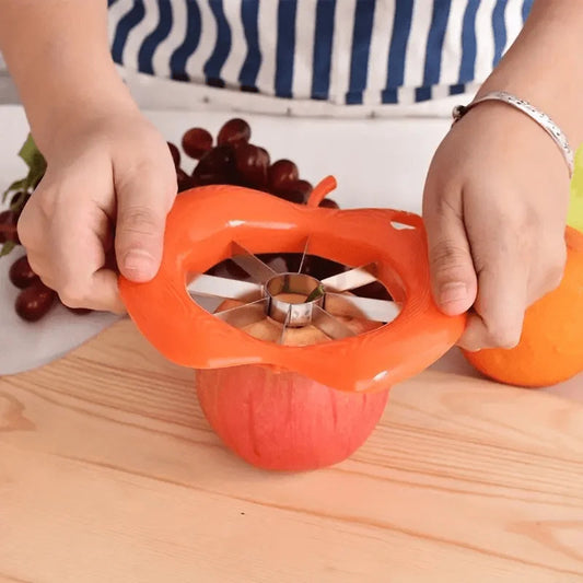 1pc Stainless Steel Apple Slicer - Manual, Square Blade, Kitchen & Dining Tool, Ideal for Outdoor/Camping, Outdoor kitchenware