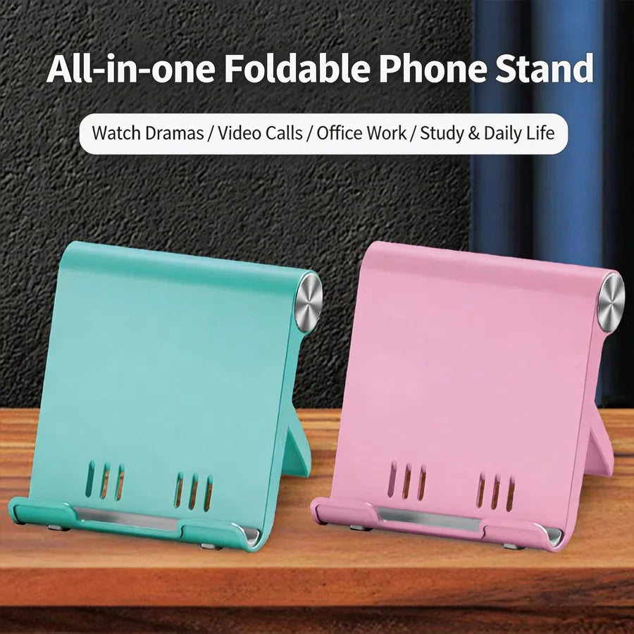 2026 NEW Adjustable Phone Holder Stand Portable Foldable Desktop Phone Support Universal Cell Phone Stand for iPhone, Samsung