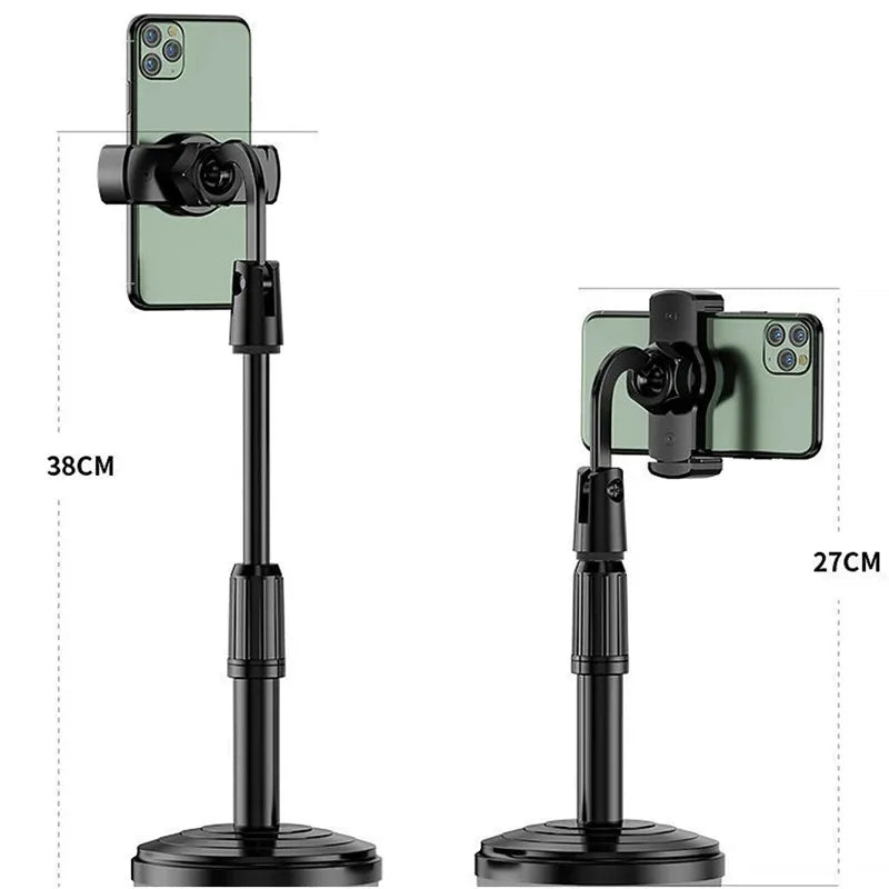 2026 Mobile Phone Holder Can Rotate 360 Degrees for Desktop Live Streaming and High Angle Shooting of Smartphone Videos